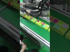 Quinze máquinas de enchimento de creme ou sombra de olho de cosméticos de cor com cinturão transportador de água de 3000x200 mm