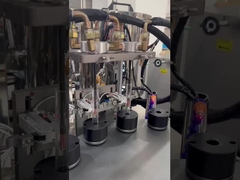 Máquina de enchimento de creme cosmético de cor dupla Máquina de enchimento de frasco de creme com motor AC