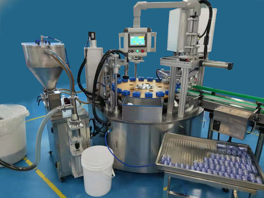 Máquina de enchimento de creme cosmético de cabeça dupla SUS304 Máquina de enchimento de frasco de creme