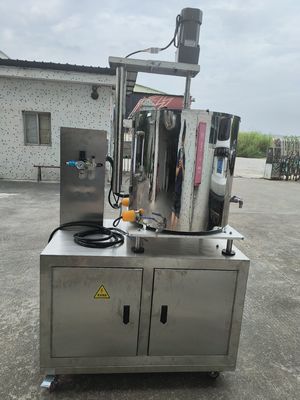 Servo Máquina de enchimento de cabeça dupla para cremes 5KW 80L Volume de tambor