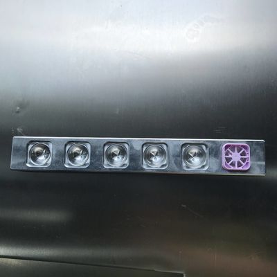 Kit de molde de batom de pentagrama de 6 furos de enchimento a quente de alumínio