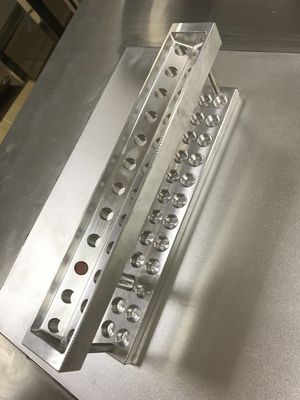 24 furos Moldura de batom personalizada em forma de V Diy Moldura de batom liga de alumínio