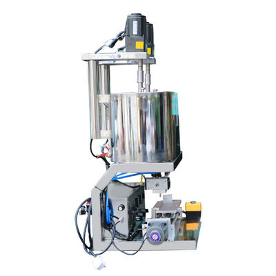 2.6KW Linha de produção de batom Máquina de enchimento de batom de mármore Dupla cor