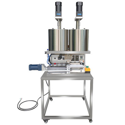 2.6KW Linha de produção de batom Máquina de enchimento de batom de mármore Dupla cor