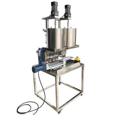 2.6KW Linha de produção de batom Máquina de enchimento de batom de mármore Dupla cor