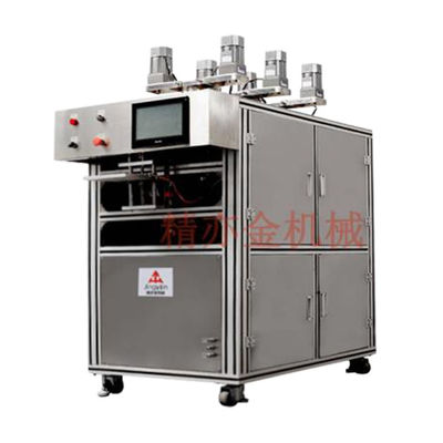 Máquina de enchimento de creme cosmético de 380V 50Hz 9,5KW com correia transportadora