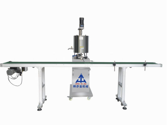 Máquina automática de enchimento de brilho labial de 100W Máquina de enchimento de mascara com correia transportadora