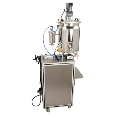 Máquina automática de enchimento de lip gloss Máquina vertical de enchimento de batom pressurizado para enchimento quantitativo