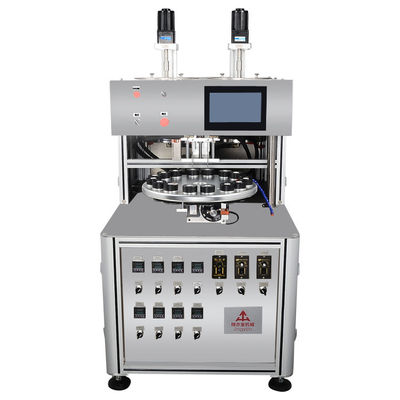 Máquina de enchimento de creme cosmético de cor dupla Máquina de enchimento de frasco de creme com motor AC
