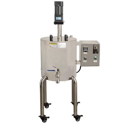 100 r/min Máquina de enchimento aquecida Material de batom Mexer e aquecer Balde de aço inoxidável 30L