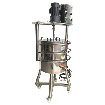 Máquina de enchimento automática de aquecimento 50L batom de agitação de derretimento de tambor com matéria-prima de calor
