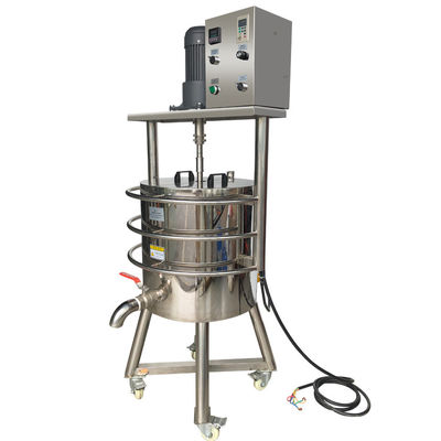 Máquina de enchimento automática de aquecimento 50L batom de agitação de derretimento de tambor com matéria-prima de calor