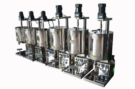 Máquina simples de enchimento de batom aquecido 20L Máquina de enchimento de batom de molde de alumínio