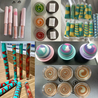Máquina de Enchimento de Rolos Cosméticos e Creme de Parafuso Máquina de Enchimento de Jar de Creme de Cor Dupla