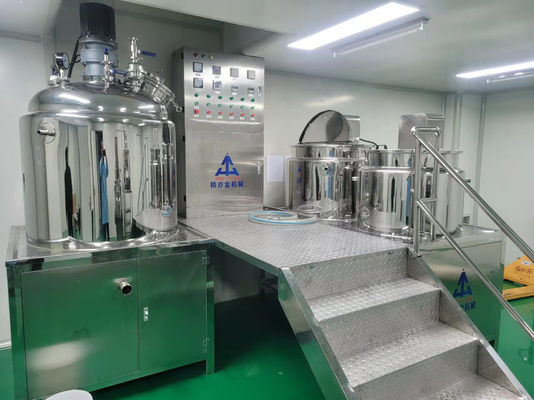 Emulsionador de vácuo fixo de 300L com controlo de frequência
