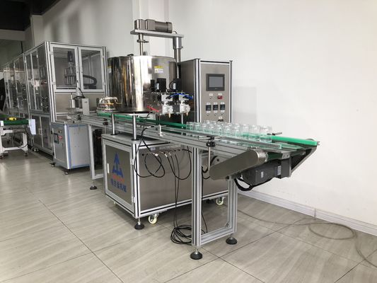 Máquina de enchimento aquecida de máscara de lama com bastão 80L Máquina de enchimento com bomba de engrenagem de cabeça dupla