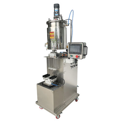 Máquina de enchimento de mascara e brilho labial semiautomática quantitativa vertical com função de aquecimento e mistura