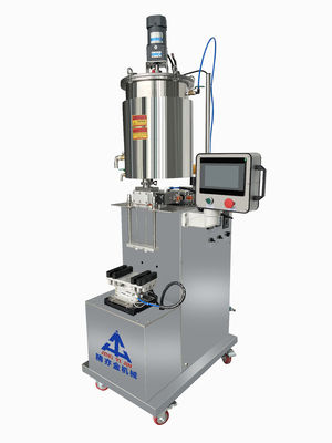 Máquina de enchimento de mascara e brilho labial semiautomática quantitativa vertical com função de aquecimento e mistura