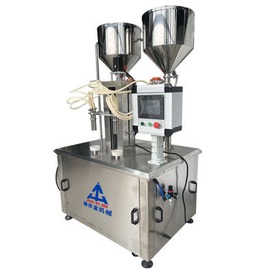 Máquina de preenchimento de aquecimento por parafuso de duas cores, de lavagem a creme, com capacidade grande