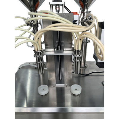 Máquina de preenchimento de aquecimento por parafuso de duas cores, de lavagem a creme, com capacidade grande