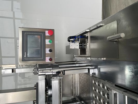 Máquina de prensagem automática de blush em pó com 3 moldes/minuto